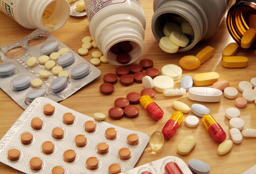 Μια ποικιλία φαρμάκων για τη θεραπεία της προστατίτιδας
